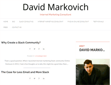 Tablet Screenshot of davidmarkovich.com